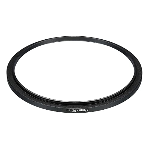 PATIKIL 77mm-82mm Metal Step Up Ring, Camera Lens Filter Adapter Ring Aluminum Filter Adapter Ring for Camera Lenses Hood, Black - Image 3