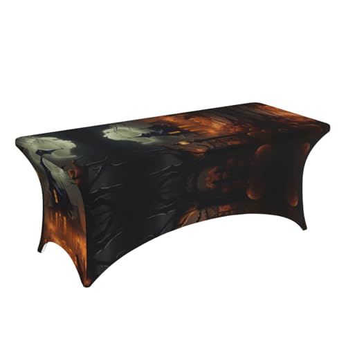Housse de table 1,8 m EdWal en spandex extensible haute densité - 3