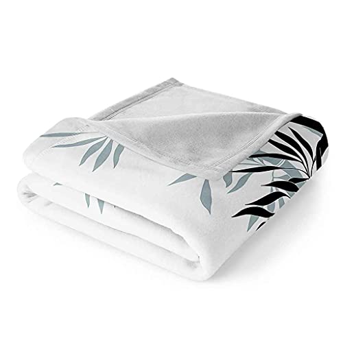 Couverture microfibre bambou noir imprimé 3D de qualité supérieure 150x200 - 7
