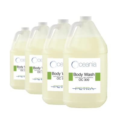 Oceania Wholesale Body Wash (4 X 1 Gal/Case) | Coconut Lime Fragrance | Deep Cleansing and Moisturizing Body Wash Perfect For Fitness Facilities