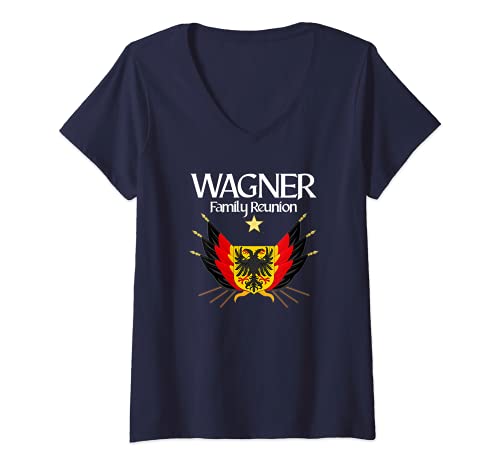 Damen Wagner Family Reunion Gifts - For Reunion Games Decorations T-Shirt mit V-Ausschnitt