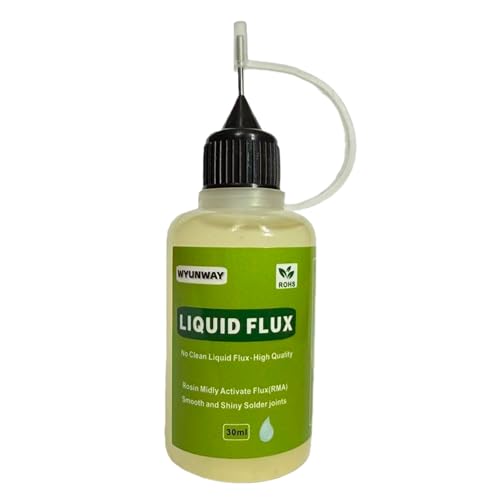 Liquid Soldering Flux for Electronics, No Clean Rosin Flux, Dropper Squeeze Bottle, 30 mL/1.05 Oz