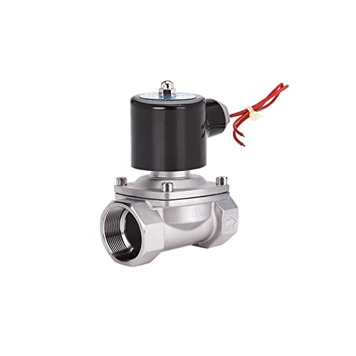 Válvula Solenoide electrónica de 1-1/2 'válvula solenoide de acero inoxidable 220 normalmente cerrada 220V 12V 24V 110V(Npt-24vac-viton-seal)