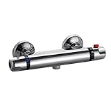 Thermostatische Badewanne Duscharmatur Tap Wand montierte Dusche Mixer Bar Chrom Messing Umlenkventil Anti Verbrühung Tap Badezimmer Zubehör Intelligente konstante Temperatur