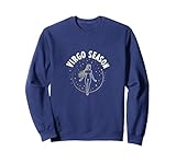 vergine stagione celeste zodiaco arte per uomo felpa, unisex per adulti, navy, xl