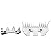 Pilipane Shearing Cutting Blade and Durable Sheep Blade,Stainless Steel Sheep Clipper Blade,Shearing Blade Replacement for Multiple Specification Choices (13 Tooth Curved)