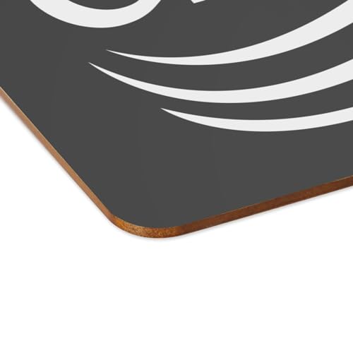 Napperon liège noir rugby protège table grand format lot de 4