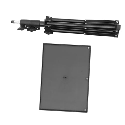 HEALSOPTHY Soporte Trípode Metálico para Proyector y Portátil Plegable con Bolsa de Transporte para Cine Casa y Reuniones