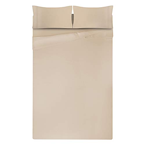 Renauraa Luxury 400 Thread Count World's Finest 100% True Egyptian Solid Cotton 4 Piece Bedding Sheet Set, Soft & Smooth Sateen Weave, Upto 16" Deep Pocket, Luxury Bedding (Ivory, King) #TOP2