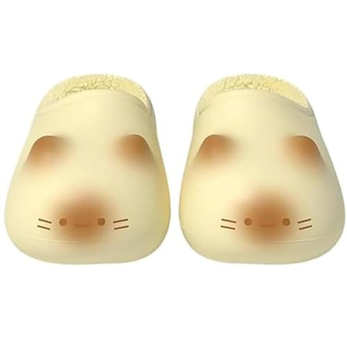 Pantuflas de garrita esponjosas con plataforma y acabados de felpa térmica de alta suavidad