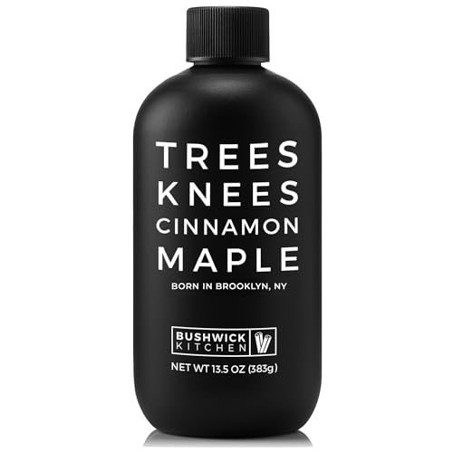 Trees Knees Cinnamon Maple Syrup, Grade-A Organic Maple Syrup Infused with Warm Spiced Cinnamon, Vegan, Gluten Free & Made in the USA, Pure & All Natural, 11.5oz