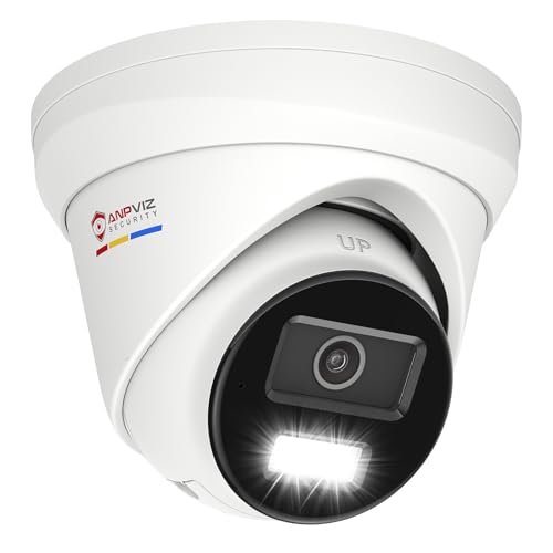 Anpviz 4K 8MP PoE IP Camera, Turret Wired Security Camera Outdoor - image 1