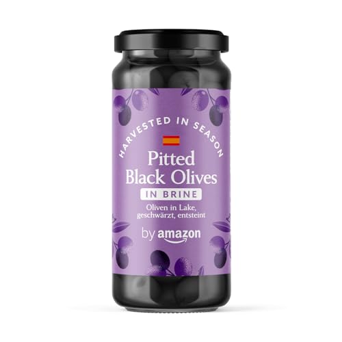 by Amazon Pitted Black Olives, 330g