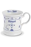 CUP+MUG Kaffeebecher Porzellan Indisch Blau