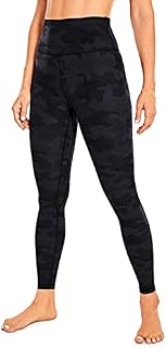 CRZ YOGA Damskie legginsy sportowe do jogi, wysoka talia, sportowe legginsy fitness - Naked Feeling Soft - 25 cm