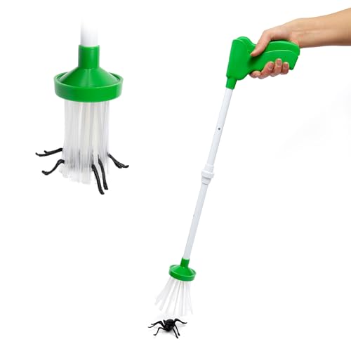 BRENIUM Spider and Insect Catcher - Grabber, Eco-Friendly, No-Touch Release - Safely Catch & Release Spiders, Roaches, Bees, Wasps, Bugs, Critters