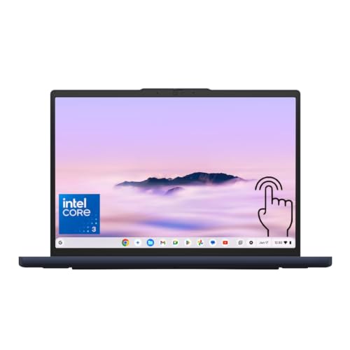 Image of Lenovo Chromebook Plus 15.3 inch 2K Touchscreen Laptop, Intel Core 3 N355, Integrated Intel Graphics, 8GB LPDDR5, 128GB UFS, Fingerprint Reader, Wi-Fi 6E, Chrome OS, Blue, EAT 128GB 5Gbps M.2 NGFF SSD