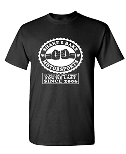 Shake and Bake Motorsports - Step Brothers - Mens Cotton T-Shirt 5XL Black