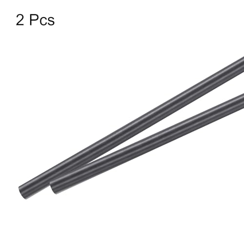 QUARKZMAN Kohlefaserstab, 10mm x 300mm Kohlefaserstange für RC Flugzeug DIY Basteln Drachen Flügelrohr Quadcopter Arm Reparatur Packung mit 2 Stück