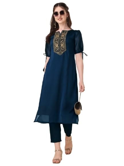 Image of Embroidery Silk Kurti