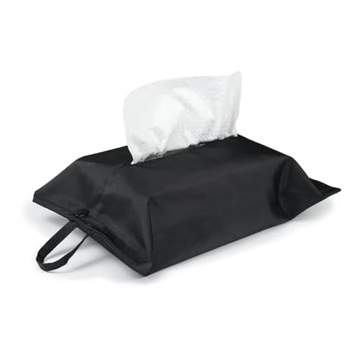 kakaforsa Black Toilet Paper Holder Travel Napkin Holder Reusable Tissue Holder Cloth Tissue Box Cloth Cover Hang Paper Towel Holder Tissue Box Cover Tissue Holder for Car Home Office Desk