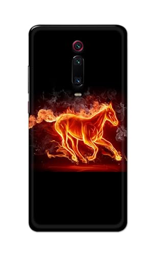 Image of PRINTFIDAA Printed Hard Back Cover Case for Mi Redmi K20 | Redmi K20 Pro Back Cover (Fiery Horse) -112