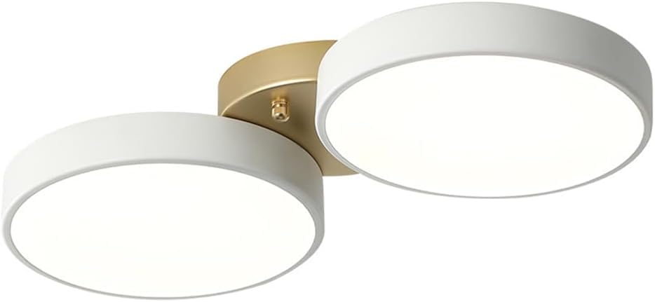 Luces colgantes para pasillo cocina y baño con dos luces LED blancas