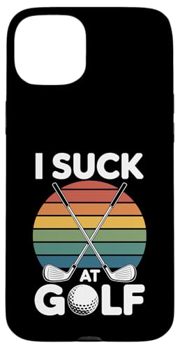 I Suck At Golf Joke ʔSt s Ȓj St X}zP[X iPhone 15 Plus p