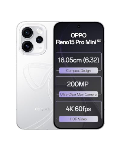 Image of OPPO Reno15 Pro Mini 5G Smartphone, Crystal Pink, 12GB +256GB