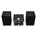 Jensen JBS-210 3-Piece Modern Compact Bluetooth Stereo Shelf System, CD Player, Digital AM/FM Stereo with Speakers, Aux-in, & Remote Control Included (Black/Silver)