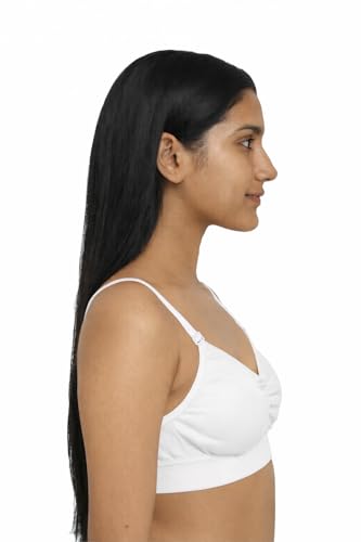 Image of Women's Non-Padded Cotton Bra with Sports Look | Soft Stretchable Everyday Bra | Wire-Free Comfortable Innerwear