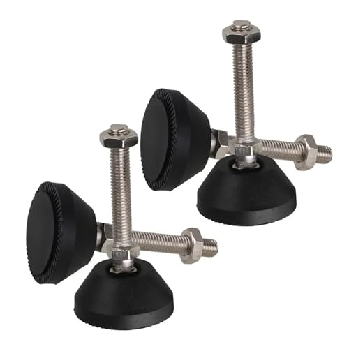 4個調節可能な家具グライドレベリングフィートパッド直径40MM 50MM 80MMナイロンベースユニバーサルジョイントネジM8 M10 M12(D40xM8x50mm)