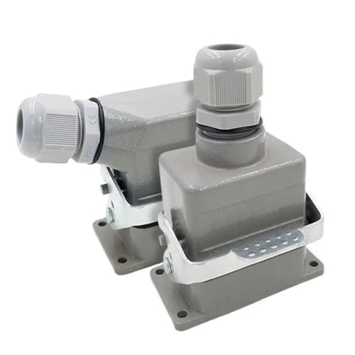 Conector HDC-HE-006 de aviación rectangular con conexión por tornillo de 6 pines 16A 500V 3