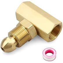 CGA 580 Gas Y Adaptor, Connect 2 Regulator to 1 Bottle, Compatible with TIG MIG Welding, T-92, for Helium/Argon/Nitrogen