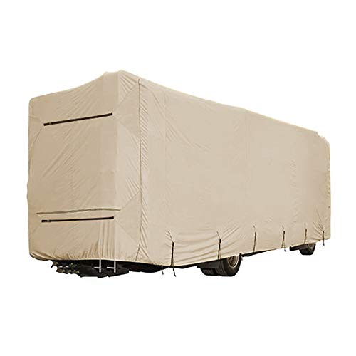 Eevelle Goldline Heavy Duty Class A Rv Cover - Waterproof, Uv Protection, Durable, Breathable Rv Cover With Roof Straps - Tan - Gray #TOP2