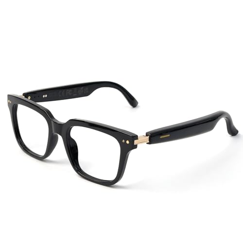 Image of AI Smart Glasses with 160+ Languages for Men /Women, Wireless Bluetooth Translation Glasses with Speakers for Work /Travel /Sports /Business（Black）