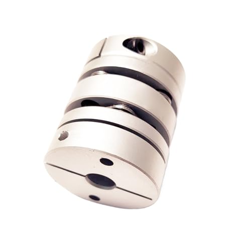 JNMING - JNMING Aluminum Alloy Flexible Shaft Coupler Diameter 56mm Length 63mm Double Disk Coupling Coupler 10mm to 24mm Shaft(12mm to 20mm)