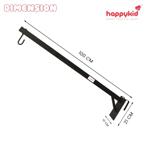 Image of Baby Window Hanger for Cradle | Up to 25 Kg Metal Rod (Wine Colour)