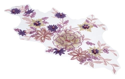 Fleur violette en perles pour sublimer une robe de cérémonie fait maison