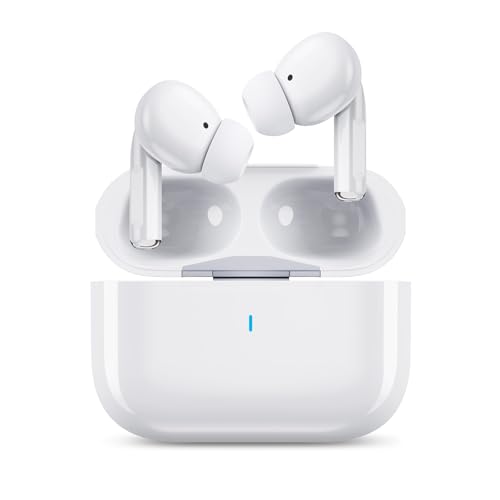 for Apple Earbuds Wireless Bluetooth Headphones [Clear Call & No Noise], Air Buds Pods Noise Cancelling HiFi Ear Pods Buds for for iPhone 17 16 15 iPad/Z Flip Z Fold/Galaxy/Switch
