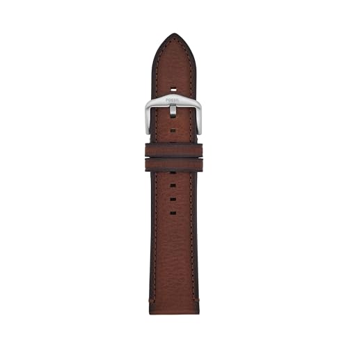 Fossil Mens 22mm Dark Brown LiteHide Leather Watch Band
