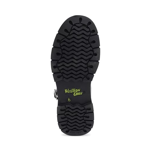 Image of Western Chief Women's Waterproof Mid Rain Boots | Ladies pull on mid rain boots with adjustable buckle, cushioned insole, and rubber outsole for wet weather and outdoor wear.