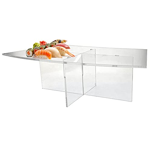 OnDisplay Cross Tier Acrylic Display Rack/Stand - Clear Food Display Stage (5" Height) OnDisplay Cross Tier Acrylic Display Rack/Stand - Clear Food Display Stage (5" Height)