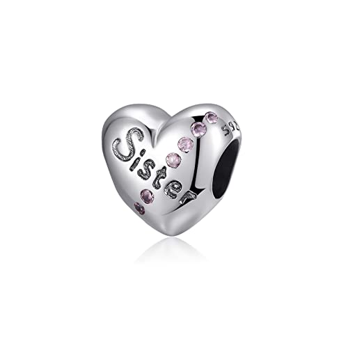 Symretie 925 Sterlingsilber Charms für Armbänder und Halskette - Bead Charms Perlen für Frauen Mädchen