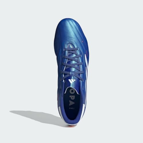 adidas Unisex Copa Pure II.2 Firm Ground Football Boots Sneaker, Lucid Blue/White/Solar Red, 9 US Men | Image 3