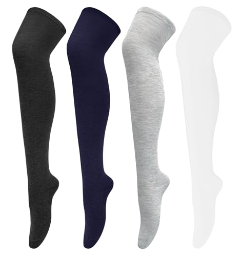 Image of Chalier Womens Thigh High Socks, Thigh Socks Stockings for Women