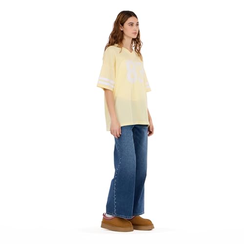 Image of Forever 21 Women's Mesh Oversized Football Tee with Screens