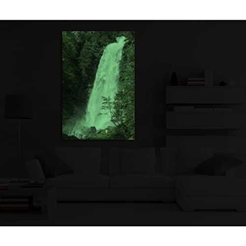 Toile Nature DCL306-2 tableau phosphorescent salon 80x120cm - 4