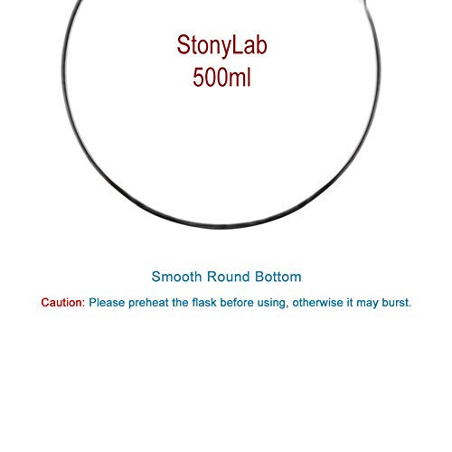 Stonylab US-RBF-2NECK-GLASS-500ML Glass 500Ml Heavy Wall 2 Neck Round Bottom Flask Rbf thumb #4