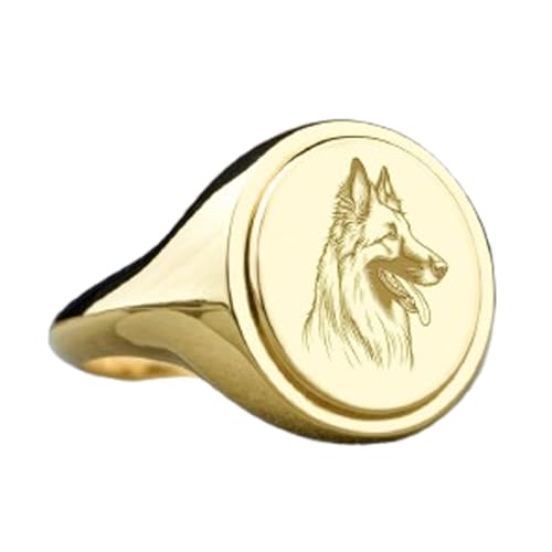 Bague Berger Belge en Argent 925 Chevalier Ovale pour Homme et Femme